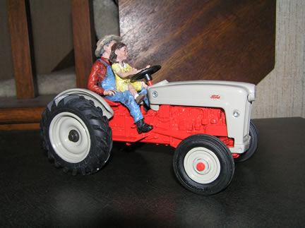 3074DO Grandpa's Girl with Ford Golden Jubilee Tractor